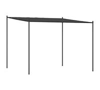 vidaXL Cenador Acero y Tela Gris Antracita 3x3 m 180 g/m²