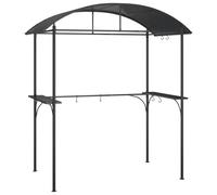 vidaXL Cenador Barbacoa Estante Lateral Acero Antracita 220x115x230 cm, toldo para Barbacoa, cenador para Barbacoa de jardín, cobertizo para Barbacoa
