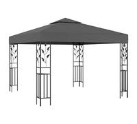 vidaXL Cenador Carpa Toldo de Exterior Jardín Carpa Tienda de Fiesta Sombra en Terraza Gazebo para Evento al Aire Libre Gris Antracita