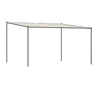 vidaXL Cenador de Acero y Tela Blanco 4x4 180 g/m²