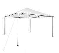 vidaXL Cenador Jardín Pérgola Patio Toldo Sombrilla Tienda Carpa de Celebraciones Fiesta Desmontable Bodas Blanco 4x4x3 m 180 g/m²