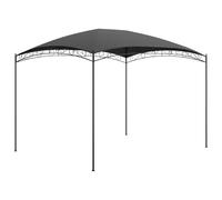 vidaXL Cenador Pérgola Jardín Patio Toldo Tienda Carpa de Celebraciones Fiesta Marquesina Porche Desmontable Bodas Gris Antracita 3x4x2,65 m 180 g/m²