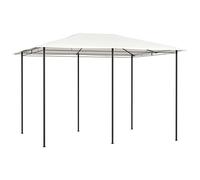 vidaXL Cenador Pérgola Jardín Patio Toldo Tienda Carpa de Celebraciones Fiesta Marquesina Porche Desmontable Bodas Crema 3x4x2,6 m 160 g/m²