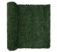 vidaXL Cerca Artificial Verde oscuro 1,5 x 3 m PVC y Acero, Set de paneles de césped artificial, protección UV, privacidad en el patio, decoraciones exteriores