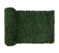 vidaXL Cerca Artificial Verde Oscuro 1 x 4 m PVC y Acero, Set de Paneles de césped Artificial, protección UV, privacidad en el Patio, Decoraciones Exteriores