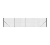 vidaXL Cerca de Alambre con Brida Gris Antracita 1,4x10 m