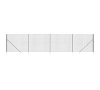 vidaXL Cerca de Alambre con Pinchos de Anclaje Gris Antracita 1,6x10 m, Cerca de Alambre metálico, Cerca de jardín, Cerca de Alambre