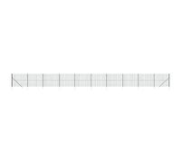 vidaXL Cerca de alambre con pinchos de anclaje verde 1,6x25 m