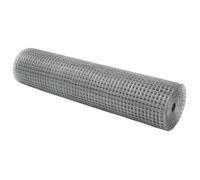 vidaXL Cerca de Alambre Soldado 2500 x 80 cm Plateado | Hecha para durar al aire libre, Ideal para cualquier aplicación, Galvanizado en caliente para mayor durabilidad