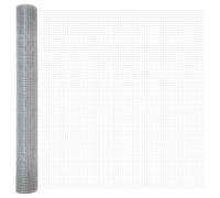 vidaXL Cerca de Alambre Soldado de Acero Galvanizado 5000 x 100cm - Barrera Exterior para el Jardín, Resistente al Tiempo, Diseño Moderno para Uso en Casa y Agriculturales, Divisor de Propiedades, Se