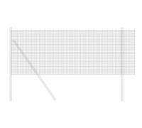 vidaXL Cerca de Alambre Soldado Gris, Cerca de Alambre Moderna, Duradera y Segura para Jardín y Terraza, Accesorio Exterior Contemporáneo