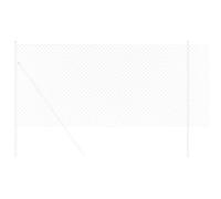 vidaXL Cerca de eslabones de cadena Plateado 10 x 1 m, Valla de jardín y terraza, rectangular, material duradero, resistente a UV, protección moderna al aire libre