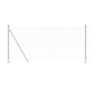 vidaXL Cerca Hexagonal 1 x 10m Acero Galvanizado | Fácil de Montar, Barrera de Jardín Duradera, Estilo Industrial, Ideal para Exteriores, Paneles de Terraza, Seguridad y Privacidad