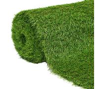 vidaXL Césped Artificial Tapete Alfombra Falso Hierba Imitación Jardín Patio Terraza Balcón Porche Piscina Decoración Verde 1x10 m/30 mm