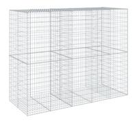 vidaXL Cesta de gaviones con Cubierta Hierro galvanizado 250x100x200cm