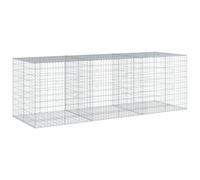 vidaXL Cesta de gaviones con Cubierta Hierro galvanizado 300x100x100cm