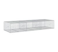 vidaXL Cesta de gaviones con Cubierta Hierro galvanizado 300x100x50 cm