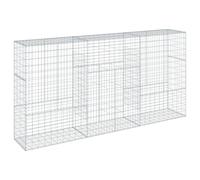 vidaXL Cesta de gaviones con Cubierta Hierro galvanizado 300x50x150 cm