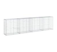 vidaXL Cesta de gaviones con Cubierta Hierro galvanizado 400x50x100 cm