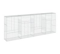 vidaXL Cesta de gaviones con Cubierta Hierro galvanizado 400x50x150 cm