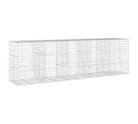 vidaXL Cesta de gaviones con Cubierta Hierro galvanizado 500x100x150cm