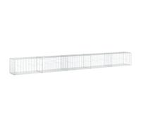 vidaXL Cesta de gaviones con Cubierta Hierro galvanizado 500x50x50 cm, Muro de gaviones, Muro de contención de gaviones, Valla de gaviones, gaviones