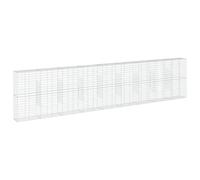 vidaXL Cesta de gaviones con Cubierta Hierro galvanizado 900x50x200 cm, Muro de gaviones, Muro de contención de gaviones, Valla de gaviones, gaviones