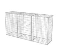 vidaXL Cesta Muro Gaviones Jardín 200x50x100 cm Pared Piedras Malla Metálica