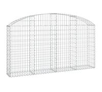 vidaXL Cesta gaviones Forma Arco Hierro galvanizado 200x30x100/120 cm