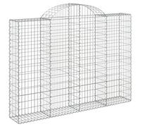 vidaXL Cesta gaviones Forma Arco Hierro galvanizado 200x30x140/160 cm, gaviones, Jaula de gaviones, Cesta de Muro de gaviones, Muro de gaviones
