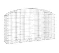 vidaXL Cesta gaviones Forma Arco Hierro galvanizado 200x50x100/120 cm