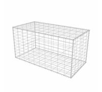 vidaXL Cesta Muro Gaviones 100x50x50 cm Jardinera Piedras Contenedor Metálica