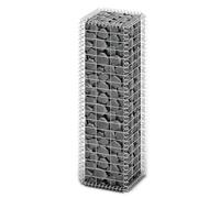 vidaXL Cesta para muro de gaviones con tapas, acero galvanizado 100x30x30 cm