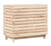 vidaXL Cesto para la Ropa Sucia Madera Maciza de Pino 88,5x44x76 cm