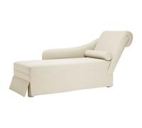 vidaXL Chaise Longue Respaldo reposabrazos Derecho Terciopelo Crema, sillón, diván, Silla de salón, sofá Silla, Tumbona, sofá de salón, diván de salón