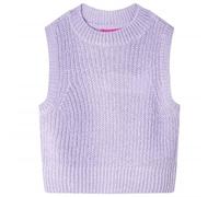 Chaleco Infantil de Punto Suéter sin Mangas Ropa de Niños Color Lila Claro 128