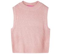 vidaXL Chaleco Infantil de Punto Suéter sin Mangas Ropa para Niños Rosa Claro 116