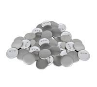vidaXL 500x Chapas Pins Botones 25 mm Material para Hacer en Casa con Máquina