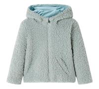 vidaXL Chaqueta Capucha Niños Ropa Infantil Pelo Sintético Borreguito Verde Menta 104