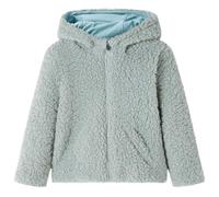 vidaXL Chaqueta Capucha Infantil Ropa Niños Pelo Sintético Borreguito Verde Menta 116