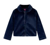 vidaXL Chaqueta Infantil Abrigo para Niños Manga Larga Cuero Sintético Azul Marino 128