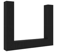 VidaXL Check Este Set de Mueble TV 6 piezas en roble negro. Está hecho de madera de ingeniería y tiene un aspecto súper moderno. Ideal para tu salón o sala de cine en casa, te ofrece un máximo