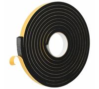VidaXL - Cinta adhesiva de espuma (10 unidades, 20 mm x 5 m, espuma CR, cinta adhesiva redonda, espuma CR, protección contra la humedad, eficaz y universal, aislamiento
