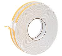 VidaXL - Cinta adhesiva de espuma (2 unidades, 10 mm x 10 m, espuma CR, cinta adhesiva redonda, espuma CR, protección contra la humedad, eficaz y universal, aislamiento