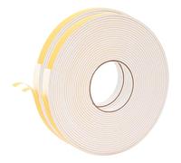 VidaXL - Cinta adhesiva de espuma (2 unidades, 15 mm x 10 m, espuma CR, cinta adhesiva redonda, espuma CR, protección contra la humedad, eficaz y universal, aislamiento