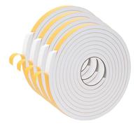 VidaXL - Cinta adhesiva de espuma (4 unidades, 20 mm x 5 m, espuma CR, cinta adhesiva redonda, espuma CR, protección contra la humedad, eficaz y universal, aislamiento
