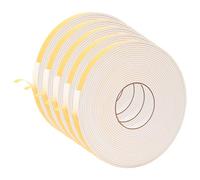 VidaXL - Cinta adhesiva de espuma (5 unidades, 10 mm x 10 m, espuma CR, cinta adhesiva redonda, espuma CR, protección contra la humedad, eficaz y universal, aislamiento