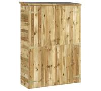 vidaXL Cobertizo de Herramientas Madera Pino Impregnada Caseta Jardín Almacenaje Exterior Aire Libre Fuera de Casa Artículos Domésticos