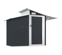 vidaXL Cobertizo de jardín Acero galvanizado Antracita 270x130x208,5cm