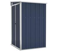 vidaXL Cobertizo de Jardín de Pared Accesorio Patio Cubierta Organizador Espacio Almacenamiento Caseta con Puerta para Casa Acero Galvanizado